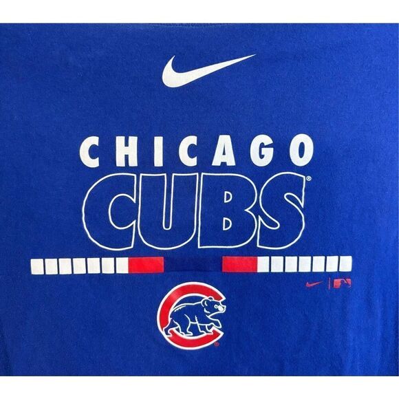 Chicago Cubs Long Sleeve T shirt Nike The Nike Tee Size XL - Picture 2 of 6